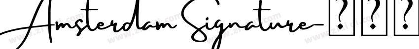 Amsterdam Signature字体转换